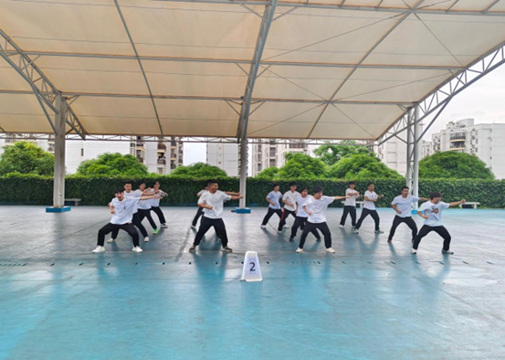 三路长拳比赛现场