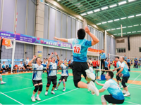 鸭脖教职工代表队参加2025年全区高校教职工气排球比赛