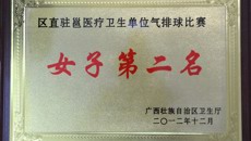 一附院在卫生厅举办的区直驻邕医疗卫生单位气排球比赛中取得优异成绩
