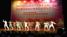 鸭脖留学生参加2014驻邕高校留学生泼水节