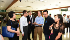 香港博爱医院董事局高级访问团到一附院参观考察