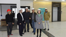 一附院领导到仙葫院区工地现场办公