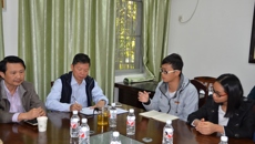 庞宇舟副校长莅临壮医药学院参加师生座谈会