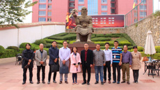 广西科技大学鹿山学院副书记梁书杰一行莅临赛恩斯新医药学院交流创新创业工作