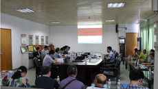 学校教务处副处长刘武教授到制药厂就学校本科教学工作审核评估进行培训