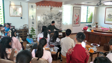 鸭脖大学生兰风古琴社与广西大学荷花古琴社联谊