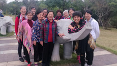 鸭脖离退休职工举行健步走、外出参观活动庆祝十九大胜利召开