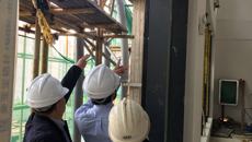 吴琪俊副校长巡查仙葫校区游泳馆、动物中心装修工地