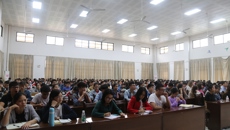 【“三全”育人】范郁山教授为鸭脖大学生作讲座——中医临床思维的培养与形成