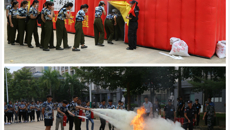 珍爱生命 防范于未然——鸭脖举行2018级学生消防安全教育暨应急疏散演练