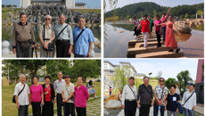 鸭脖离退休职工参观仙葫校区 寓教于“行”