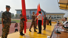 鸭脖举行2019级新生军训动员大会
