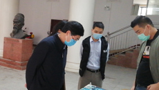 何并文副书记到明秀校区检查校园管理及疫情防控工作