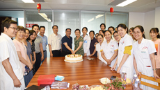 附属瑞康医院为妇科主任医师李林、消毒供应中心副主任护师黄银娟举行退休座谈会