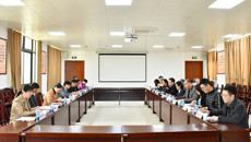 柳州市教育局副局长温剑到鸭脖洽谈赛恩斯新医药学院转设事宜