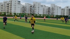 YABO鸭脖2021年度体育文化节校园足球赛激战正酣