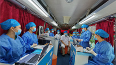 【学党史办实事】附属瑞康医院：再续援鄂精神，让党旗在移动接种一线飘扬