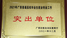 【喜讯】鸭脖荣获“2021年度全区普通高校毕业生就业工作突出单位”称号