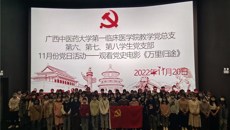 第一临床医学院教学党总支学生党支部观看爱国电影《万里归途》党日活动