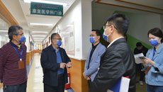 附属国际壮医医院李继清副院长一行到明秀分院调研指导工作