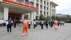 鸭脖教职工“健身气功·八段锦”培训推广活动启动