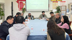 青秀公安分局经文保大队到鸭脖座谈交流