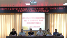 名中医八桂行活动纪实——一附院黄鼎坚全国名中医传承工作室团队赴合山市举办“中医药适宜技术推广培训班”活动