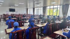 赛院领导出席食堂工作会议 研究部署校园食品安全工作