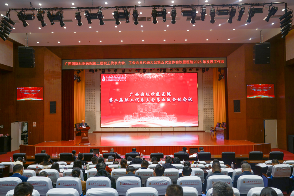 第二届职工代表大会第五次全体会议现场