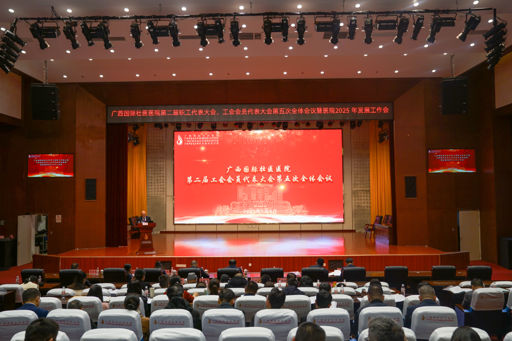 第二届工会会员代表大会第五次全体会议现场