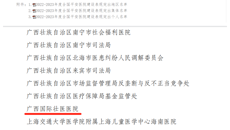 喜报 | 附属国际壮医医院荣获"全国平安医院建设表现突出集体"称号