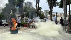 武装部（保卫处）开展暑假消防安全培训及演练活动  筑牢校园安全防线