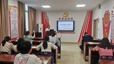 附属国际壮医医院机关第五党支部开展“党建引领促科研发展”主题党日活动