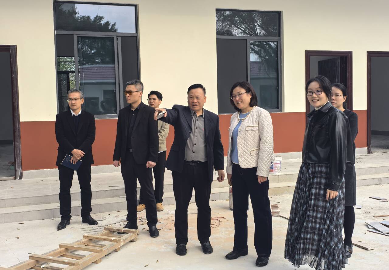 ▲肖华业带队检查 ▲肖华业带队检查