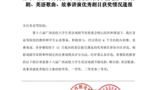 鸭脖学生参加第十八届广西高校大学生英语戏剧节喜获佳绩