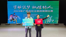 药学院代表学校参加2024年广西高校资助主题微视频比赛获佳绩  ​